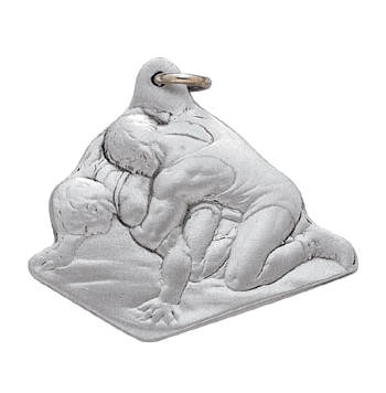 Wrestling Pewter Key Chains - Click to enlarge