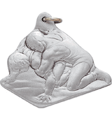 Wrestling Pewter Key Chains