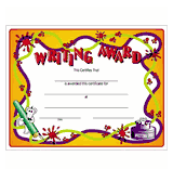 Writing Certificate Award