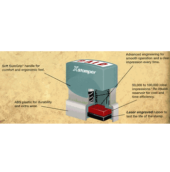 Xstamper Custom Rubber Stamps - Click to enlarge