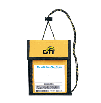 Yellow Neck Wallets & Badge Holders - Click to enlarge