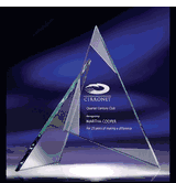 Zephyr Jade Glass Triangle Award (3 Sizes)