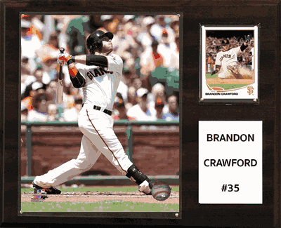 12"x15" Brandon Crawford San Francisco Giants Player Plaque