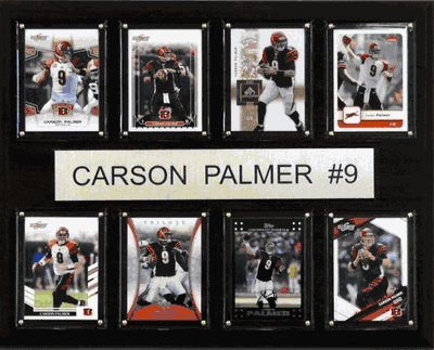 12"x15" Carson Palmer Cincinnati Bengals 8 Card Plaque