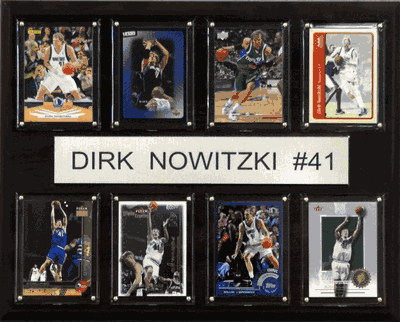 12"x15" Dirk Nowitzki Dallas Mavericks 8 Card Plaque
