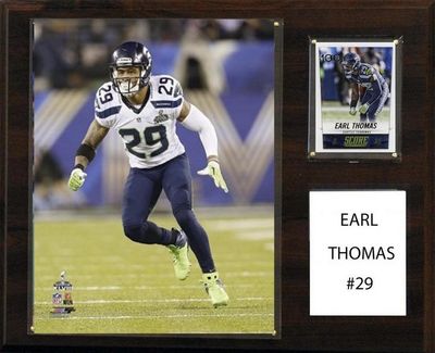 12"x15" Earl Thomas Seattle Seahawks Player Plaque
