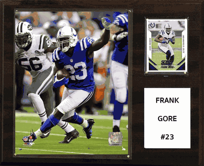 12"x15" Frank Gore Indianapolis Colts Player Plaque