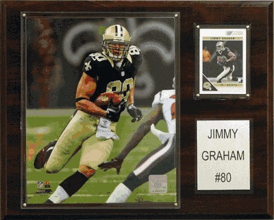 12"x15" Jimmy Graham New Orleans Saints Player Plaque