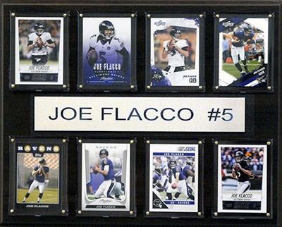 12"x15" Joe Flacco Carolina Panthers 8-Card Plaque