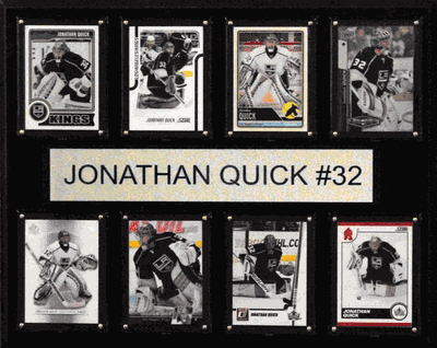 12"x15" Jonathan Quick Los Angeles Kings 8-Card Plaque