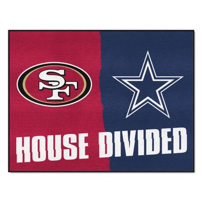 49ers / Cowboys House Divided Mat