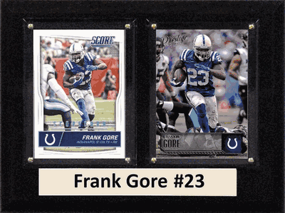 6"X8" Frank Gore Indianapolis Colts Two Card Plaque