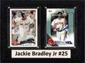 6"X8" Jackie Bradley Jr Boston Redsox Two Card Plaque 6"X8" Jackie Bradley Jr Boston Redsox Two Card Plaque