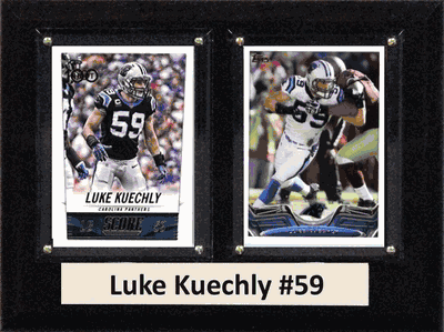 6"X8" Luke Kuechly Carolina Panthers Two Card Plaque