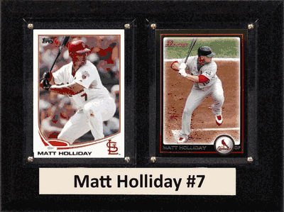6"X8" Matt Holliday St. Louis Cardinals Two Card Plaque
