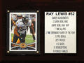 6"X8" Ray Lewis Baltimore Ravens Career Stat Plaque 6"X8" Ray Lewis Baltimore Ravens Career Stat Plaque