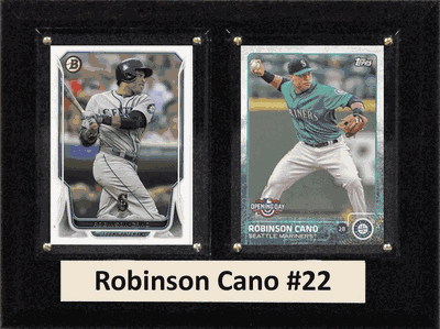 6"X8" Robinson Cano Seattle Mariners Two Card Plaque