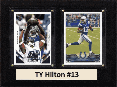 6"X8" TY Hilton Indianapolis Colts Two Card Plaque