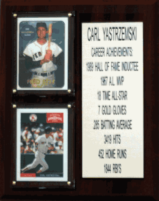 8"X10" Carl Yastrzernski Boston Red Sox Career Stat Plaque