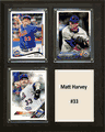 8"x10" Matt Harvey New York Mets Three Card Plaque 8"x10" Matt Harvey New York Mets Three Card Plaque