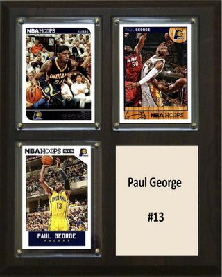 8"x10" Paul George Indiana Pacers Three Card Plaque