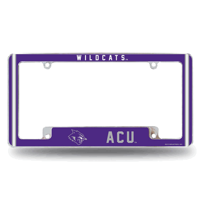 Abilene Christian Wildcats Classic Chrome Auto License Plate Frame