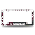 Alabama A&M Bulldogs 12" x 6" Chrome Automotive License Plate Frame
