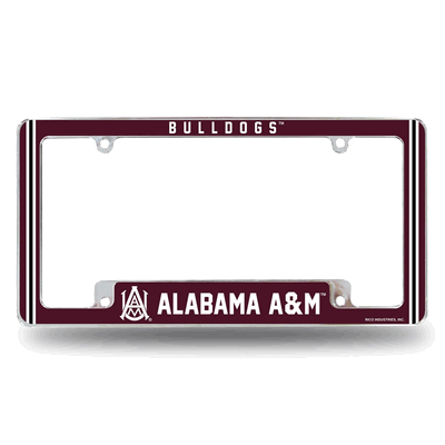 Alabama A&M Bulldogs Classic Chrome Automotive License Plate Frame