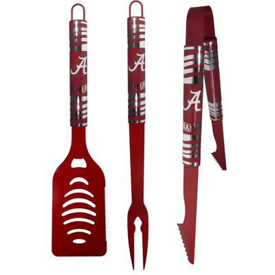 Alabama Crimson Tide 3 pc Color BBQ Tool Set