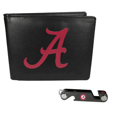 Alabama Crimson Tide Bi-fold Wallet & Key Organizer