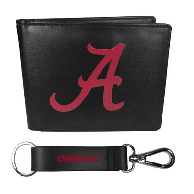 Alabama Crimson Tide Bi-fold Wallet & Strap Key Chain