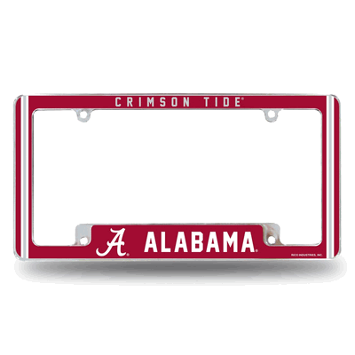 Alabama Crimson Tide Classic Chrome Automotive License Plate Frame