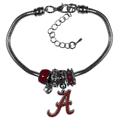 Alabama Crimson Tide Euro Bead Bracelet Alabama Crimson Tide Euro Bead Bracelet