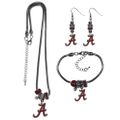 Alabama Crimson Tide Euro Bead Jewelry 3 piece Set Alabama Crimson Tide Euro Bead Jewelry 3 piece Set
