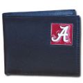 Alabama Crimson Tide Leather Bi-fold Wallet Packaged in Gift Box