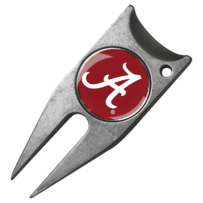 Alabama Crimson Tide Stealth Golf Divot Tool - Antique Nickel