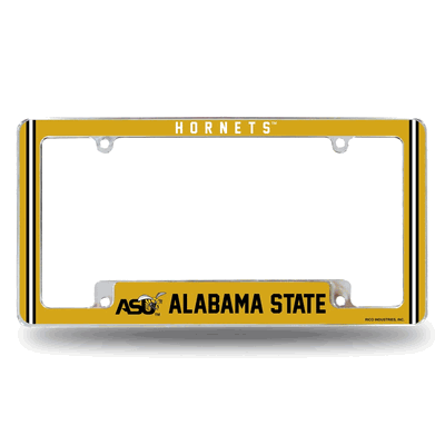 Alabama State Hornets Classic Chrome Automotive License Plate Frame