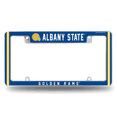 Albany State Golden Rams Chrome Automotive License Plate Frame