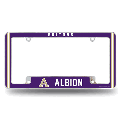 Albion�Britons 12" x 6" Chrome Automotive License Plate Frame