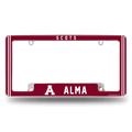 Alma Scots 12" x 6" Chrome Automotive License Plate Frame Alma Scots 12" x 6" Chrome Automotive License Plate Frame