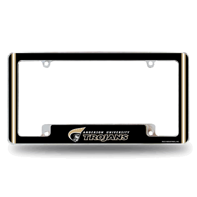 Anderson Trojans 12" x 6" Chrome Automotive License Plate Frame