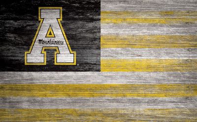 Appalachian State Distressed Flag Sign - 11x19