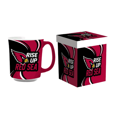 Arizona Cardinals 14oz Ceramic Coffee Mug with Matching Box
