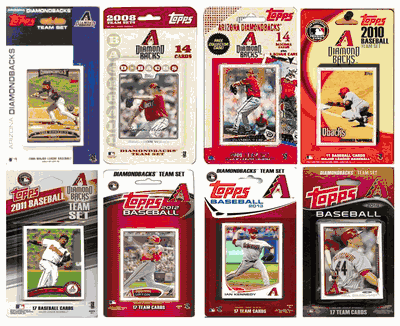 Arizona Diamondbacks Licensed Trading Cards - 8 Different Team Sets