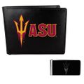 Arizona St. Sun Devils Bi-fold Wallet & Black Money Clip Arizona St. Sun Devils Bi-fold Wallet & Black Money Clip