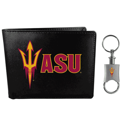 Arizona St. Sun Devils Bi-fold Wallet & Valet Key Chain
