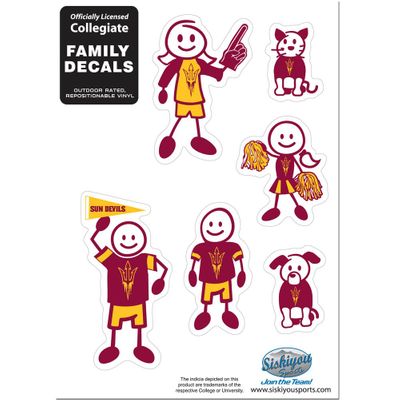 Arizona St. Sun Devils Family Decal Set - Small