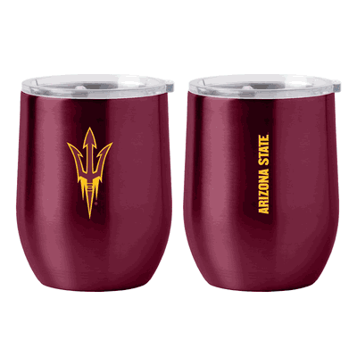 Arizona State 16oz Gameday Stainless Curved Beverage Tumbler
