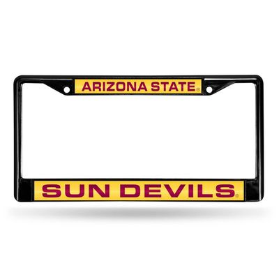 Arizona State Black Laser Chrome Frame