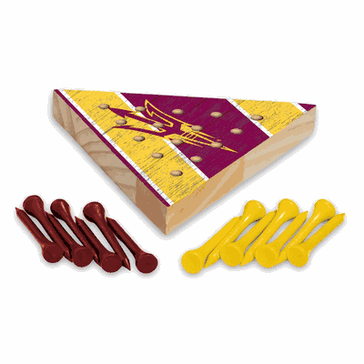 Arizona State Sun Devils 4.5" x 4" Wooden Travel Sized Pyramid Game
